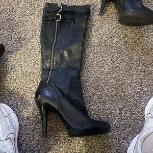 Women’s tall 3:5 heel Nine West black boots